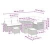vidaXL Zestaw Sof na Ogr&oacute;d z poduszką 11 pcs Szary polirattan