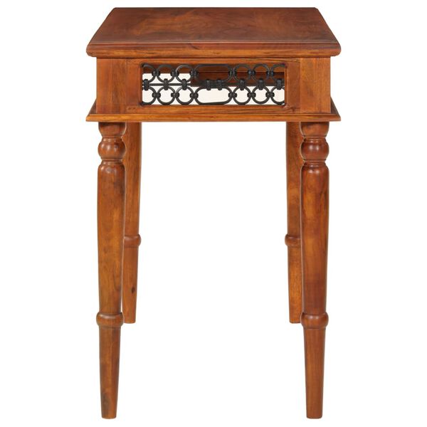 vidaXL Biurko z szufladą, 110x50x76 cm, lite drewno akacjowe