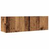 vidaXL Ścienne szafki TV, 2 szt., stare drewno, 100x30x30 cm