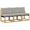 vidaXL 3 szt. Środkowa sofa ogrodowa Biały