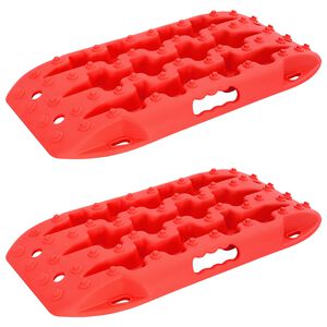 vidaXL Deska trakcyjna 2 szt. czerwony 57,5 x 30,5 x 5,5 cm
