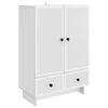 vidaXL Bufet Biały 66 x 34,5 x 95 cm Drewno inżynieryjne