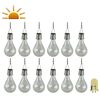 Luxform Ogrodowe lampy solarne LED, 12 sztuk, przezroczyste, 95220