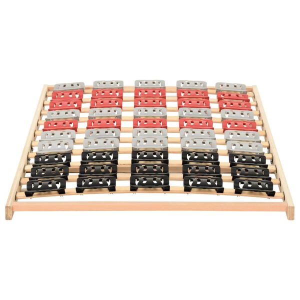 vidaXL Rama ł&oacute;żka z 12 listwami i wspornikami, 100x200 cm