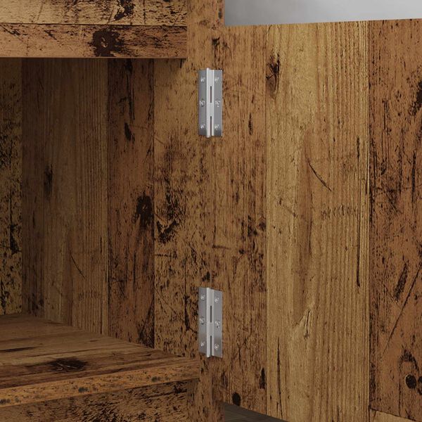 vidaXL Zawias Gładki 899 pcs Srebrny 58 x 35 x 1 mm Stal