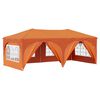 vidaXL Namiot imprezowy rozkładany 575 x 288 x 245 cm pomarańczowy