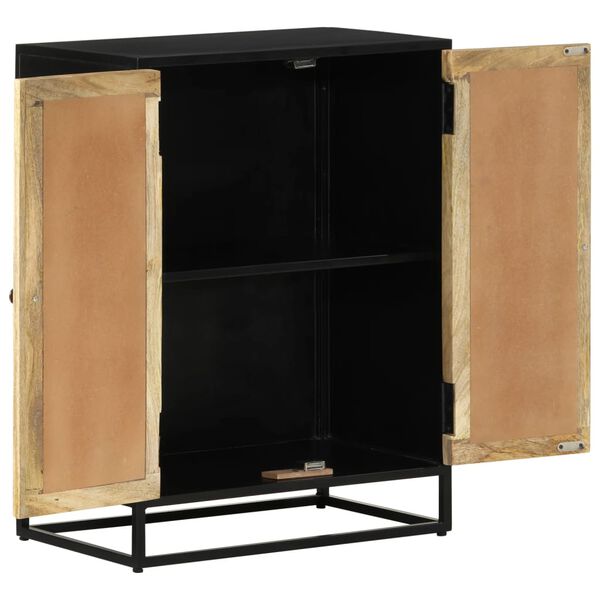 vidaXL Szafka z 2 drzwiczek, 55x35x75 cm, lite drewno mango i żelazo