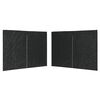 vidaXL Ścianki boczne do namiotu, 2 szt., z suwakiem, PE, antracytowe