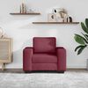 vidaXL Sofa Fotel Wino Czerwone 100x77x82 cm Tkanina