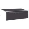 vidaXL Markiza zwijana Kremowy 350 x 200 cm Poliester i aluminium