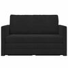 vidaXL Sofa Bed 110cm Czarny Aksamit