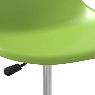 vidaXL Obrotowe krzesła stołowe, 4 szt., zielone, PP