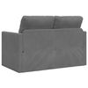 vidaXL Sofa podłogowa 2-w-1, ciemnoszara, 122x204x55 cm, aksamit