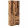 vidaXL Highboard 2 pcs Stare drewno Drewno inżynieryjne i szkło