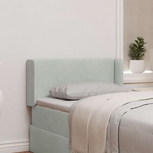 vidaXL Ucho Głowy Jasnoszary 40,5 x 40,5 x 4 cm Aksamit