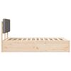 vidaXL Ramka ł&oacute;żka z tapicerowanym wezgłowiem Jasnoszary 160 x 200 cm