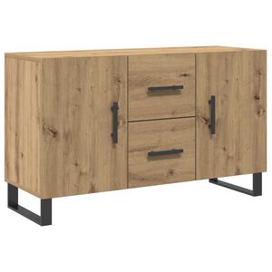 vidaXL Komoda, dąb artisan, 100x36x60 cm, materiał drewnopochodny