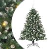 vidaXL Sztuczna choinka Zielony 150 cm PVC, plastik i stal