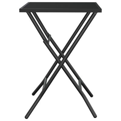 vidaXL Składany stolik ogrodowy, antracytowy, 50x50x72 cm, stal