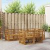 vidaXL Zestawy sof 7 pcs Naturalny Lite Drewno Akacji