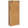 vidaXL Highboard z szufladą Stare drewno 69,5 x 34 x 180 cm