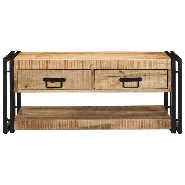 vidaXL Stolik kawowy 90x50x38 cm lite drewno surowe mango