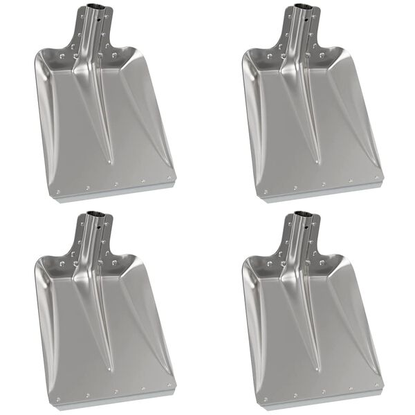 vidaXL Głowica łopaty 4 pcs Srebrny 43 x 32,5 cm Aluminium