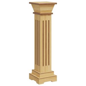 vidaXL Klasyczny kwietnik kolumna, jasne drewno, 17x17x66 cm, MDF