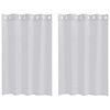 vidaXL Firany Voile 2 szt. Jasnoszary 140 x 140 cm Poliester