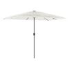 vidaXL Parasol ogrodowy na stalowym słupku, biały, 300x200x250 cm