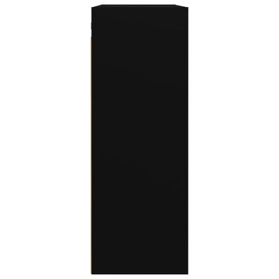 vidaXL Szafka wisząca, czarna, 69,5x32,5x90 cm