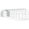 vidaXL Kurnik srebrny 1000 x 200 x 200 cm Stal ocynkowana