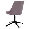 vidaXL Obrotowe krzesło stołowe, kolor taupe, obite tkaniną