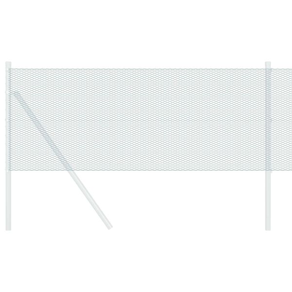 vidaXL Ogrodzenie heksagonalne Zielony 0.6 x 50 m Stal