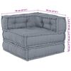vidaXL Modułowa sofa 3 pcs Szary tkanina