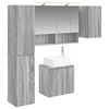 vidaXL Zestaw Szafek Łazienkowych 5 pcs Szary Sonoma 50 x 14,5 x 70 cm