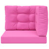 vidaXL Poduszka do sofy na zewnątrz 3 pcs R&oacute;żowy Poliester