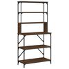 vidaXL 6-poziomowy regał kuchenny, brązowy dąb, 90x40x180 cm