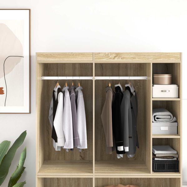 vidaXL Drążek do szafy 12 pcs Srebrny 764 x 15 x 29 mm Stop Aluminium