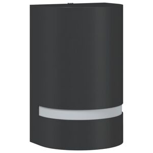 vidaXL Kinkiet zewnętrzny, czarny, odlewane aluminium