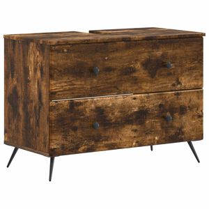 vidaXL Szafka pod umywalkę BREDA Dąb wędzony 82 x 41 x 59 cm