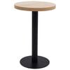 vidaXL Stolik bistro, jasnobrązowy, 50 cm, MDF