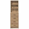 vidaXL Highboard dąb artisan 40 x 41 x 135 cm Materiał drewnopochodny