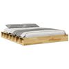 vidaXL Rama ł&oacute;żka bez materaca 135x190 cm lite drewno dąb