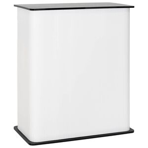 vidaXL Lada targowa Czarny i Biały 80 x 40 x 93 cm