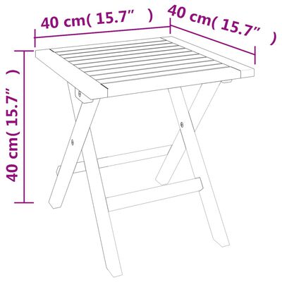 vidaXL Leżak ze stolikiem, biały, lite drewno akacjowe