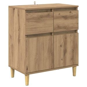 vidaXL Bufet Dąb rzemieślniczy 60 x 35 x 70 cm Drewno inżynieryjne