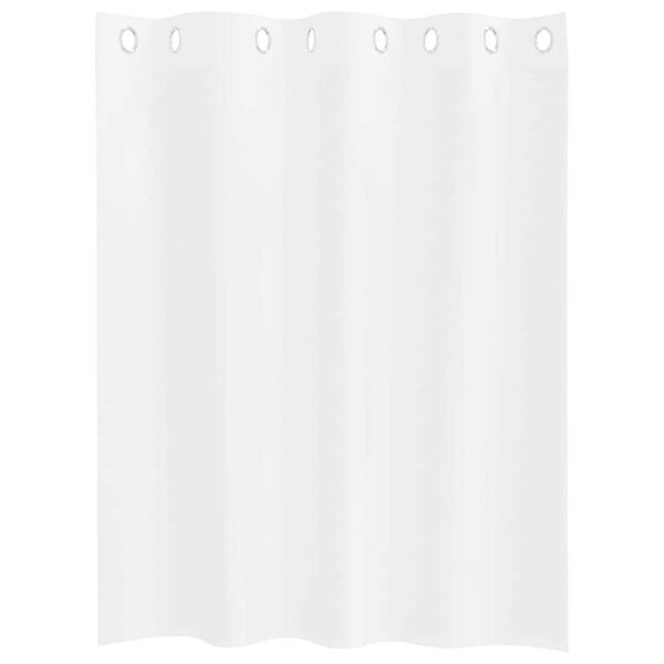 vidaXL Firany Voile z zasłonami 2 pcs Biały 140 x 140 cm Poliester