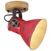 vidaXL Lampa stołowa, 25 W, postarzany czerwony, 11,5x11,5x25 cm, E27