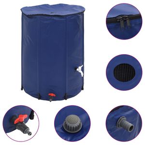 vidaXL Zbiornik na wodę, z kranikiem, składany, 750 L, PVC